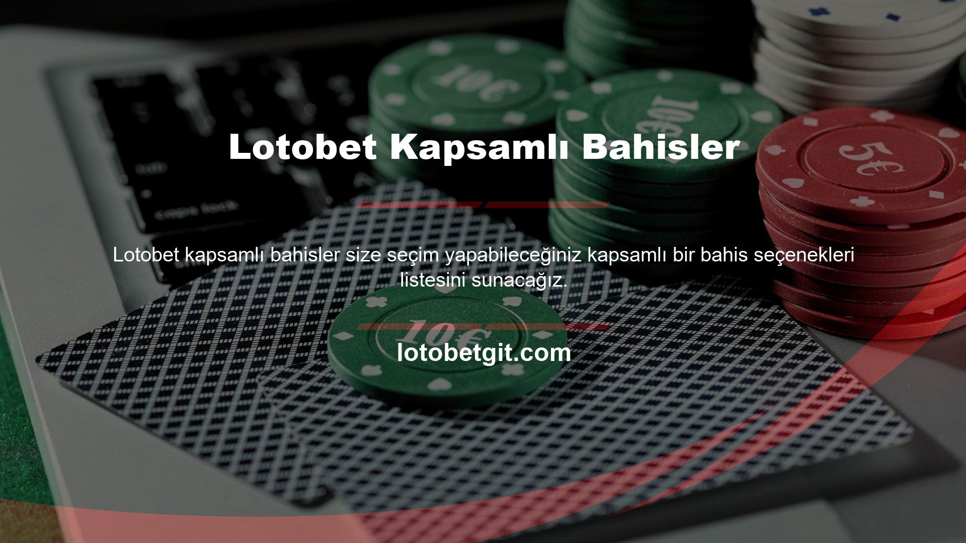 Spor bahis hizmetleri, yaklaşık 50 farklı spor için çok çeşitli yüksek oranlı kuponlara sahiptir